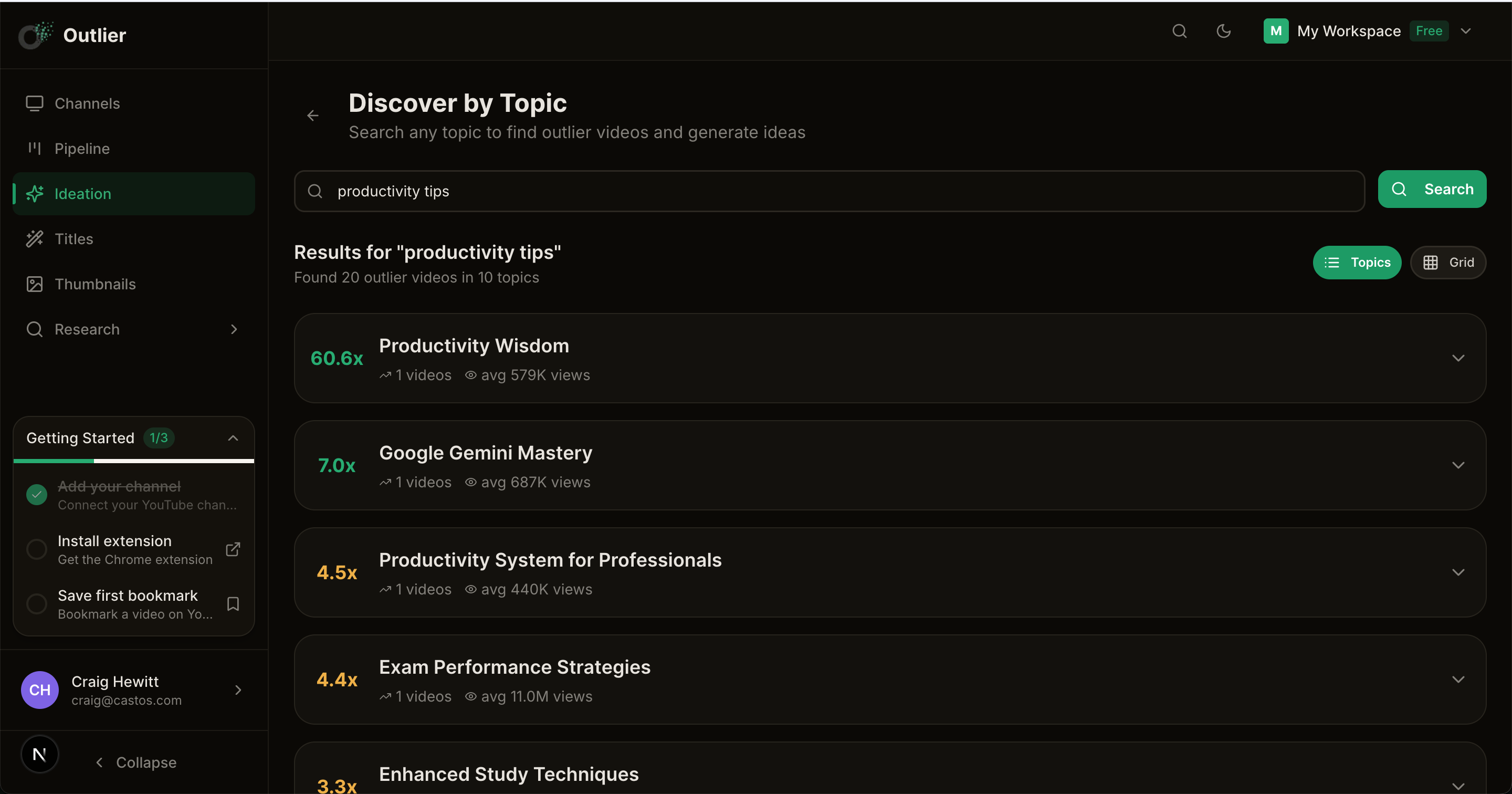 AI Video Ideas screenshot
