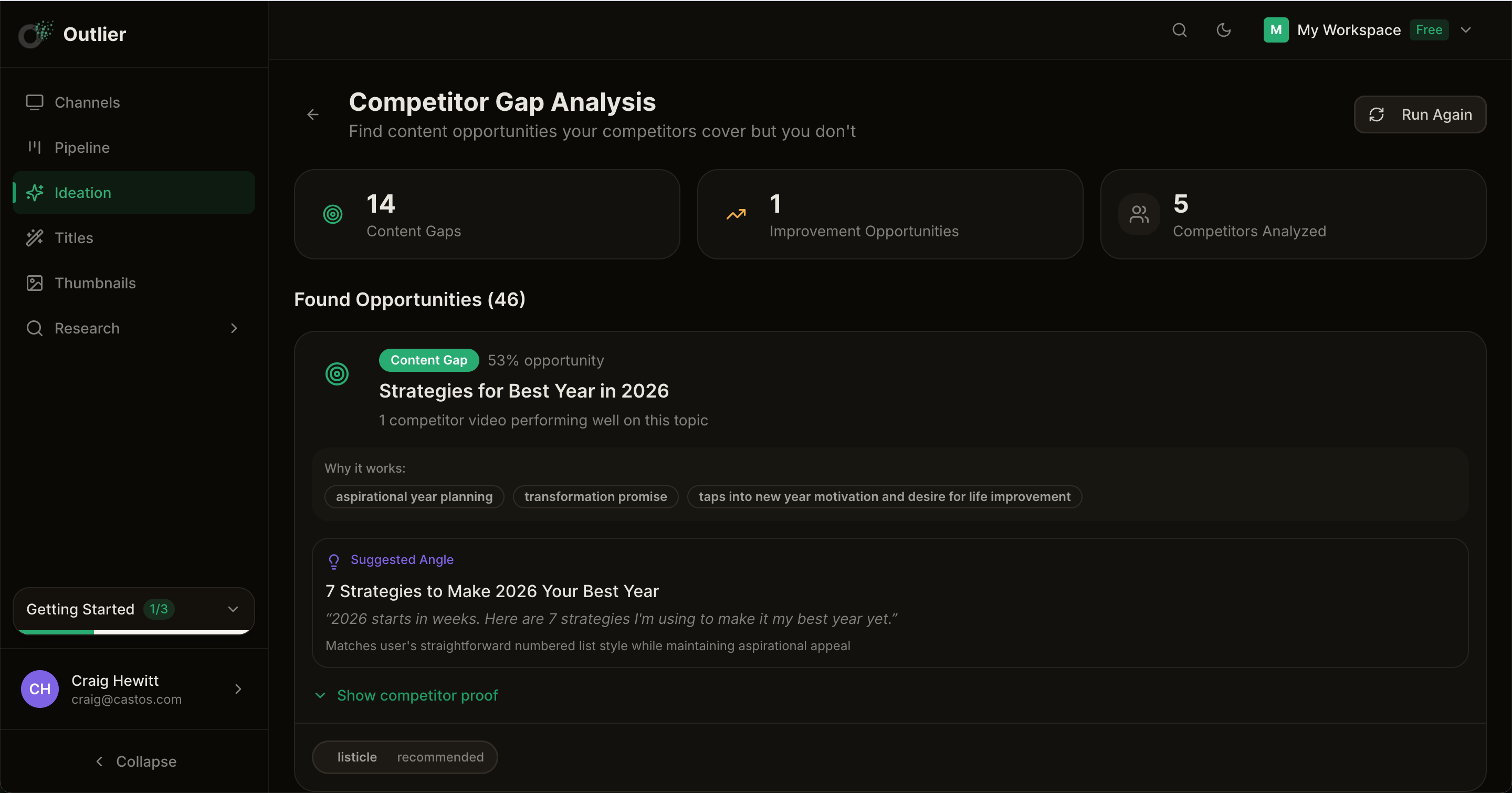 Outlier Discovery screenshot